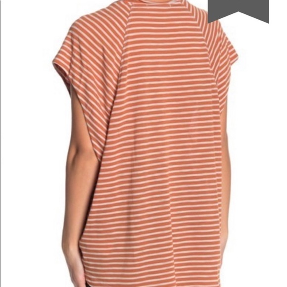 Free People Halo Stripe Knit Tee Copper Size Small - Picture 8 of 15
